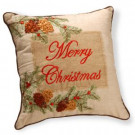 16 in. Merry Christmas in. Pillow