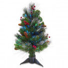 2 ft. Fiber Optic Crestwood Spruce Artificial Christmas Tree