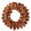 20 in. Cones and Berry Wreath