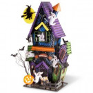 21 in. Ghost House Candle Holder
