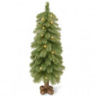 24 in. Feel-Real Bayberry Cedar Tree with Battery Operated LED Lights
