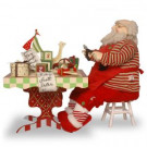 24 in. Plush Collection Santa at Work Table