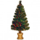 2.6 ft. Fiber Optic Fireworks Evergreen Artificial Christmas Tree