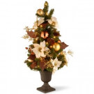 3 ft. Decorative Collection Inspired by Nature Entrance Artificial Christmas Tree with Clear Lights