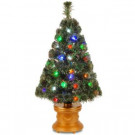 3 ft. Fiber Optic Evergreen Fireworks Artificial Christmas Tree