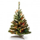 3 ft. Kincaid Spruce Tree with Multicolor Lights