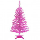 3 ft. Pink Tinsel Artificial Christmas Tree