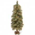 30 in. Feel-Real Bayberry Blue Cedar Tree with Battery Operated LED Lights