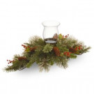 30 in. Wintry Pine Centerpiece and Candle Holder
