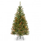 4 ft. Aspen Spruce Tree with Multicolor Lights