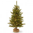 4 ft. Kensington Burlap Artificial Christmas Tree with Clear Lights