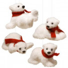 4 in. Assorted White Bear (Set of 4)