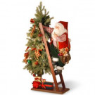 42 in. Plush Collection Santa and Tree with Lights