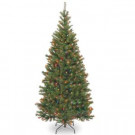 6 ft. Aspen Spruce Tree with Multicolor Lights