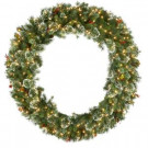 60 in. Wintry Pine Artificial Wreath with 300 Clear Lights