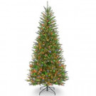 6.5 ft. Dunhill Fir Slim Tree with Multicolor Lights