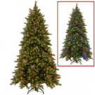 6.5 ft. PowerConnect Snowy Berry Artificial Christmas Tree with Dual Color LED Lights