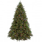 7-1/2 ft. Feel Real Jersey Fraser Fir Hinged Artificial Christmas Tree with 1250 Multicolor Lights