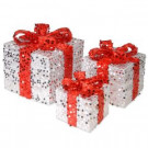 7 in., 9 in. and 11.5 in. H Sequin Gift Box Assortment (3-Piece)