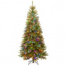 7.5 ft. PowerConnect Dunhill Fir Artificial Christmas Slim Tree with Light Parade LED Lights