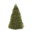 9 ft. Pre-Lit Dunhill Fir Hinged Artificial Christmas Tree with 900 Clear Lights