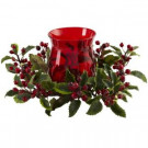 6.5 in. Holly Berry Candelabrum