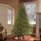 10 ft.Pre-Lit Fraser Fir Artificial Christmas Tree with 1300 Clear Lights