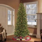7.5 ft. Pre-Lit Slim Fraser Fir Artificial Christmas Tree with 500 Clear Lights