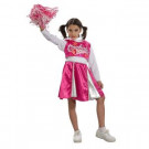 Pink And White Cheerleader Child Costume