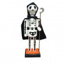 10 in. Caped Skeleton Nutcracker with Staff