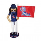 12 in. Mississippi Mascot Nutcracker with Flag