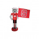 12 in. NC State Mascot Nutcracker with Flag