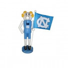 12 in. NC Tarheels Mascot Nutcracker with Flag