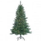 5 ft. Pre-Lit Colorado Spruce Artificial Christmas Tree with Clear Lights