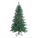5 ft. Pre-Lit Colorado Spruce Artificial Christmas Tree with Multi-Color Lights