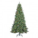 7.5 ft. Indoor Pre-Lit Hard Mixed Needle Black Hills Spruce Artificial Christmas Tree with 500 Clear Lights