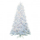 7.5 ft. Indoor Pre-Lit LED White Parkview Pine Artificial Christmas Tree with 600 UL Color Changing Lights