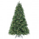 7.5 ft. Pre-Lit Dakota Pine Artificial Christmas Tree with Power Pole, Remote Control and Color Changing LED Lights