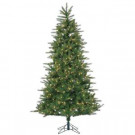 7.5 ft. Pre-Lit Natural Cut Franklin Spruce Artificial Christmas Tree with Clear Lights