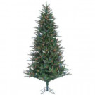 7.5 ft. Pre-Lit Natural Cut Franklin Spruce Artificial Christmas Tree with Multi Lights