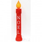 39 in. Red Noel Candle with light
