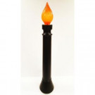 40 in. Lighted Candle in black