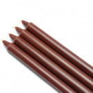 10 in. Brown Straight Taper Candles (12-Set)