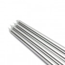 12 in. Metallic Silver Taper Candles (12-Set)