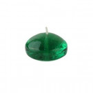 1.75 in. Clear Hunter Green Gel Floating Candles (Box of 12)