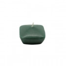 1.75 in. Hunter Green Square Floating Candles (12-Box)