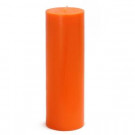 3 in. x 9 in. Orange Pillar Candles Bulk (12-Case)