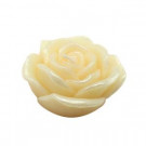 3 in. Ivory Rose Floating Candles (12-Box)