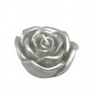 3 in. Metallic Silver Rose Floating Candles (12-Box)