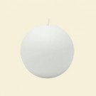 4 in. White Ball Candles (2-Box)